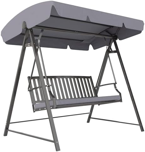 Outsunny 3 Seater Outdoor Garden Swing Outdoor Garden Swing with ...