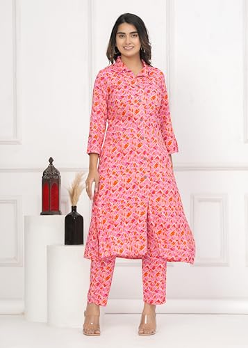 Image of TANISHA Women Co-Ord Set Kurta with Pant Set Outdoor Outfits Wear