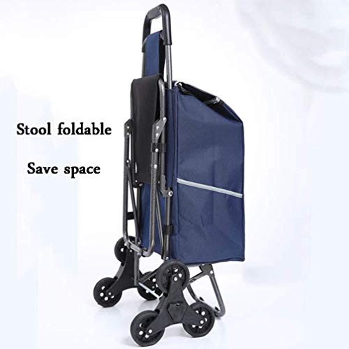 Einkaufstrolley Einkaufswagen Leichtes Treppensteige faltbare Einkauf Reise Lebensmittelhandel Warenkorb Koffer Gepäck 6… – Bild 5