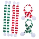 KAILIKETIY 6個クリスマスチュアスカーフ点 赤白緑カラー 洋酒ボトル飾り 手作