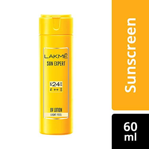 Image of LAKME Rose Face Powder, Matte For Oily Skin, Warm Pink, 40g & Sun Expert SPF 24 PA Fairness UV Sunscreen Lotion, 60ml