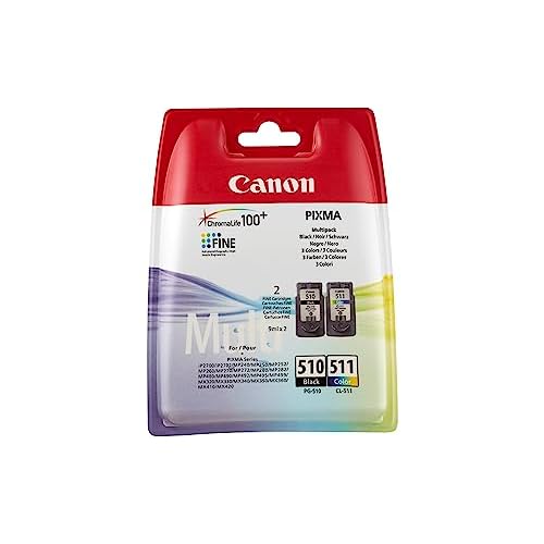 Canon - PG-510+CL-511 Multipack - Cartouche d'encre d'origine - Noir/Jaune/Cyan/Magenta - 220 Pages