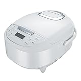 東京Deco 多機能 炊飯器 5合炊き マイコン式 ホワイト 2～4人用 極厚釜 スチーム皿付き 6種類の充実のメニュー(白米 早炊き 無洗米 玄米 おかゆ 保温) 12時間保温 一人暮らし サポート 炊飯器 調理鍋 独り暮らし 3 5.5 1 独り暮らし ih 合 升 d000