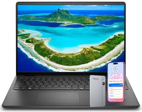 Dell (�f��) Inspiron 16 �^�b�`�X�N���[���m�[�g�p�\�R���R���s���[�^�A16�C���` FHD+ 300-Nits�f�B�X�v���C�AIntel 10-Core 7 150U (�ő�5.4GHz)�A32GB DDR5 RAM�A1TB SSD�AWi-F