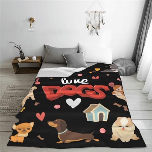 Dog-Blanket-for-Adults-Kids-Puppy-Blanket-Gifts-60-x-50-Flannel-Pug-Dachshund-Corgi-Throw-Blanket-for-Bed-Living-Room-Sofa-Couch-Soft-Warm-Lightweight-Cozy-Dog-Pet-Decor - Cucciolini Doodles   Dog-Blanket-for-Adults-Kids-Puppy-Blanket-Gifts-60-x-50-Flannel-Pug-Dachshund-Corgi-Throw-Blanket-for-Bed-Living-Room-Sofa-Couch-Soft-Warm-Lightweight-Cozy-Dog-Pet-Decor
