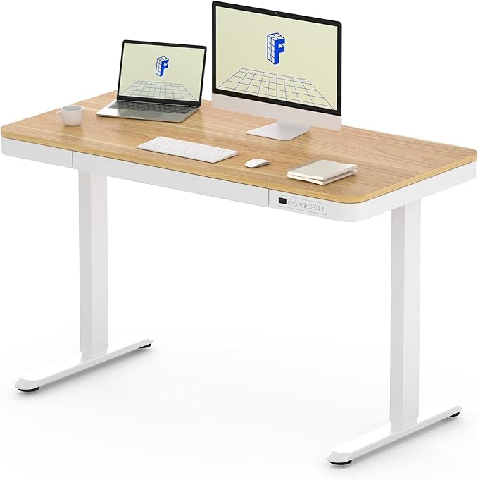 昇降デスク引き出し付き 幅120CM＊奥行60CM スタンディングデスク高さ調節 Amazon.co.jp: FLEXISPOT 昇降デスク 引き出し付き