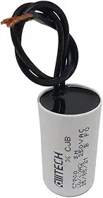 Capacitor 2 Fios 8,5uF x 250VAC, 50/60Hz para Ventiladores, Exaustores e Motores Elétricos