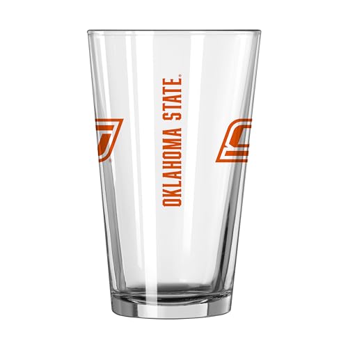 Image of Logo Brands NCAA 16 oz Pint Glass - Durable Glass With Bold Team Color- Chip-Resistant Rim Drinkware For Fans, Tailgates, Home Bars & Everyday Use