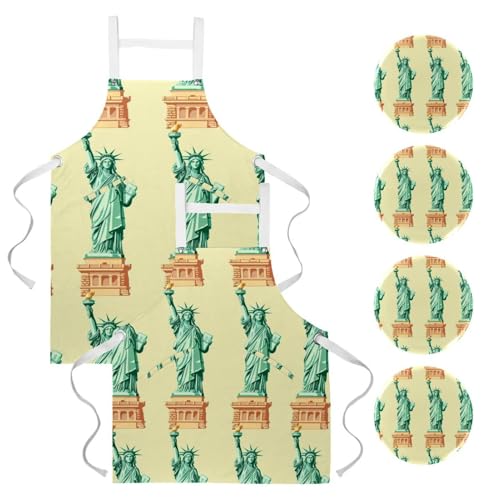 Tablier de cuisine imperméable avec poches lot de 2 protection optimale contre les taches