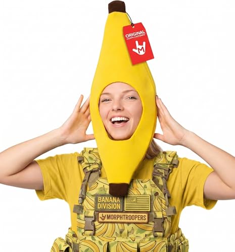 Nicky Bigs Novelties Morph Banana Hat, Banana Headband, Bananas Costume Adult, Funny Headband, Crazy Hats, Silly Hats For Adults