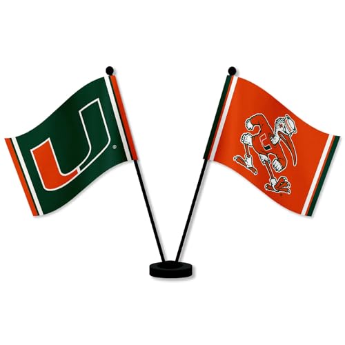 WinCraft Hurricanes Desk and Table Top Flags