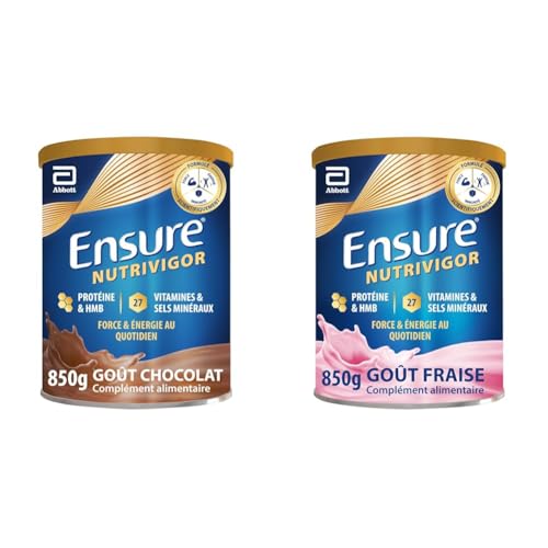 Complément alimentaire Ensure NutriVigor avec 27 vitamines minéraux et HMB