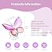 H&D HYALINE & DORA Crystal Butterfly Figurine Glass Butterfly with Ball Base Statue Collectibles Figurines Gifts for Women Mom(Rose Red & Pink)