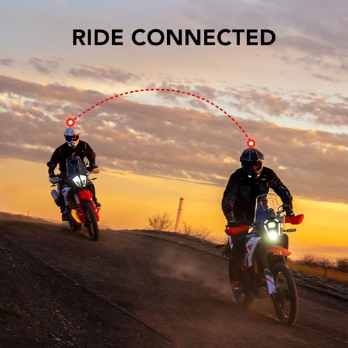 Image of Sena Outlander Dual Sport Bluetooth Smart Motorcycle Helmet with Sound by Harman Kardon, and Mesh and Wave Intercom Communication (Matte Black, XL)