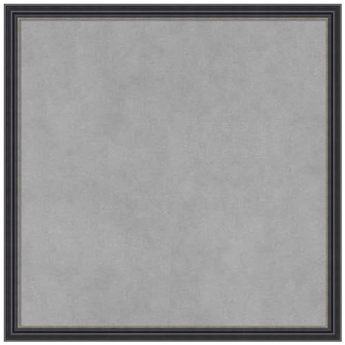 Amanti Art Black Framed Magnetic Board, 17x17, Traditional Office Decor
