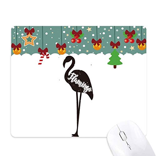 Tapis de souris flamingo tapis caoutchouc noir et blanc ergonomique