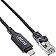 InLine USB 3.2 Netzwerkadapter Kabel, USB-C zu RJ45, Gigabit LAN, Cat.6, Ethernet Verbindung für Notebook, Tablet, Switch, 5m, 33381B