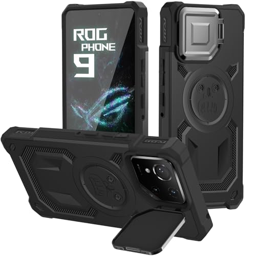 Coque ROG Phone 9 Pro avec béquille et silicone militaire antichoc
