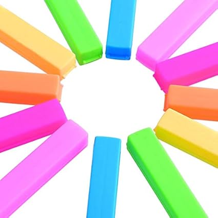 Delidge Food Sealing Clips, Snack Bag Pouch Clip, Clamp Sealer for Kitchen Bags -18 Pieces