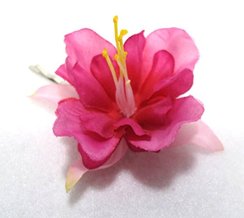 SALE Pink Fuchsia Flower Bobby Pin
