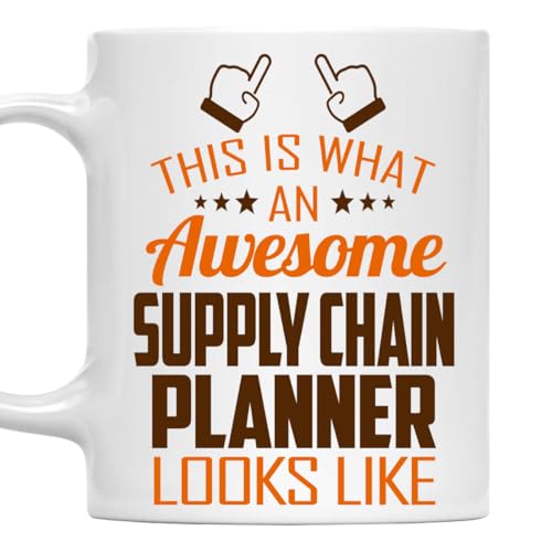 MONIZILUCKY Awesome Supply Chain Planner Mug 11oz – This Is What an Awesome Supply Chain Planner Looks Like – 11oz White Ceramic Coffee Cup Gift for Work Office, Coworker, Birthday, Christmas