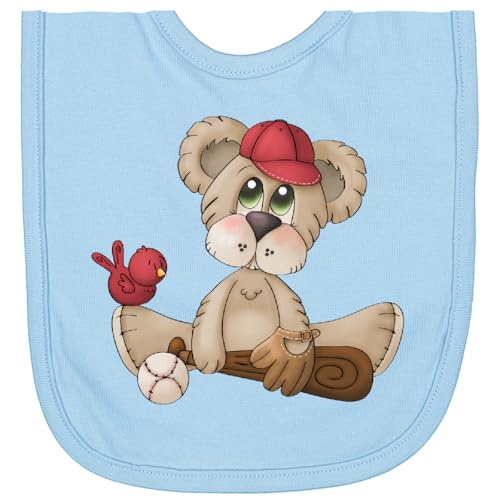 inktastic Baseball Teddy Bear Newborn Bib