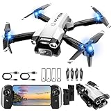 1080P Mini Drone with Camera, Drone for Beginners with Light, WiFi Transmission, One Key Start, Gestures Selfie, Waypoint Fly, 3D Flip, Headless Mode and App Control