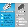 Signstek Keyless Entry Door Lock,Door Knob with Keypad,Smart Code Door Lock,Mute Mode,Passage Function, Easy to Install,Oil Rubbed Bronze