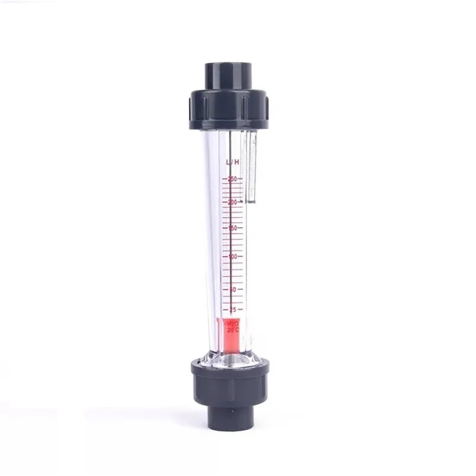 Medidor de flujo de agua líquida rotámetro rotermetro tubería UPVC 1 Uds | Caudalímetro de flotador de plástico(DN32(0.6-6 KG))
