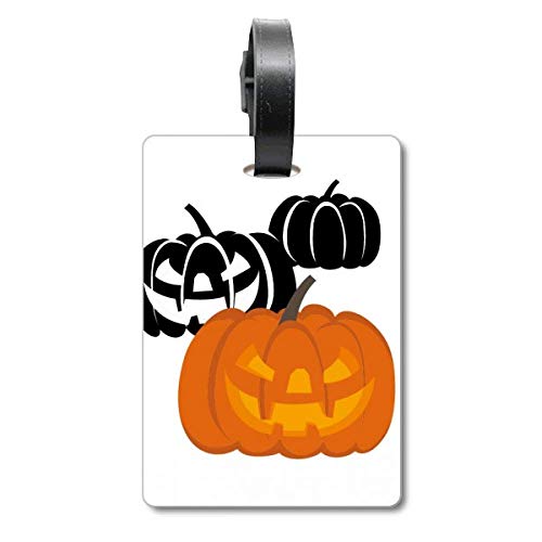 Étiquette de bagage 3 citrouilles Halloween pour valise de voyage et sac
