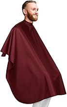 Brown Hairdressing Cape, Full Length Hair Cutting Cape, 125 x 145 cm, Yellow Hairdressing Cape, Lightweight Barber Cape