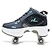 HealHeatersⓇ Rad Schuhe Mit Rollen Roller Sneakers Schuhe Licht Auf Casual Schuhen Mode Verstellbare Quad-Rollschuh-Stiefel Turnschuhe Ausbilder Outdoor Schuhe Für Die Jungen Mädchen,43