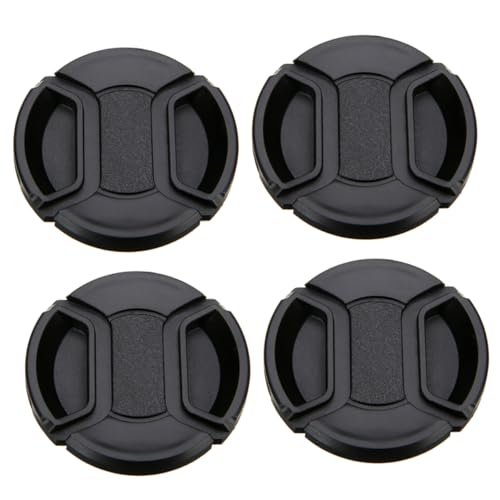 DOITOOL 4 Piezas Tapa De La Lente De La Cámara De Lente De Cámara Cubiertas De Lentes Accesorios De Camara Quebrar De Lentes a Presión Tapa De Lente El Plastico Black