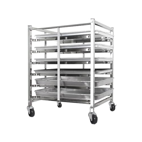 Étagère pour moules à pain mobile et robuste à structure ouverte 6 niveaux - 2