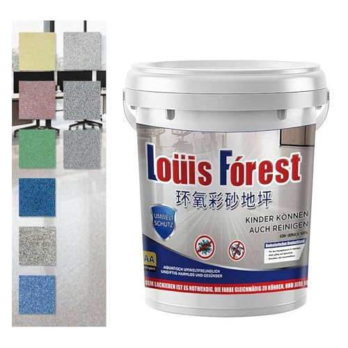 High-Gloss Marble Effect Epoxy Floor Coating, Quick Dry Waterproof Floor Paint Imitation Marble Paint, Epoxy Floor Paint, Garage Floor Paint, Asphalt Paint, Water-Based Epoxy Floor Paint (Green)