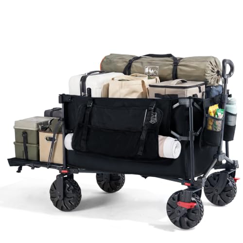 TIMBER RIDGE Festival Trolley 400L with Tailgate Folding Beach Trolley