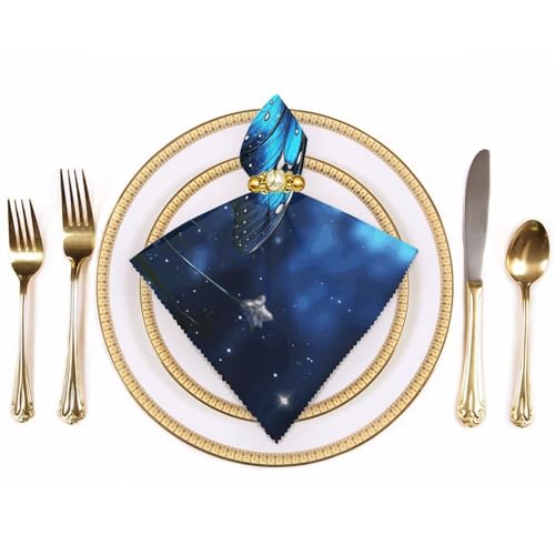 Servilletas de Tela Butterfly Night 4 piezas miniatura 3