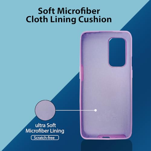 Image of LIRAMARK Liquid Silicone Soft Back Cover Case for OnePlus 9 /1+9 (Lavender)