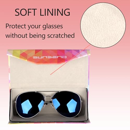 Image of Glasses Case, Foldable Eyeglass Case, Portable Sunglasses Case, Fashionable PU Hard Shell Glasses Case for Men Women