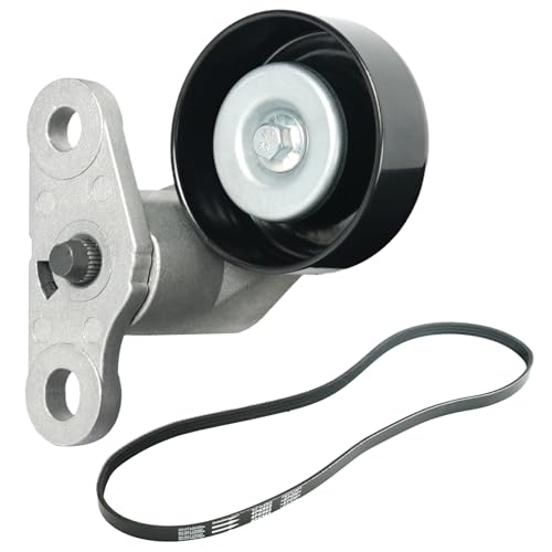 ATPSTOGO A/C Serpentine Drive Belt Tensioner Kit Fits for Chevy Silverado 1500 Avalanche Express Suburban Tahoe GMC Savana Sierra Yukon Cadillac Escalade 1999-2008, P/N: 19311139, 38159, ACK040378HD