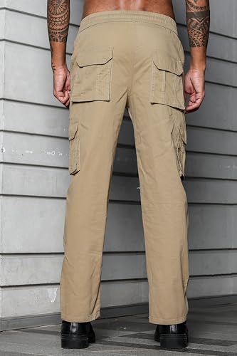 Image of Men's Stylish Cargo Pants | Slim Fit | Multi-Pocket Utility Trousers | Durable & Comfortable Fabric | Casual, Travel & Outdoor Wear