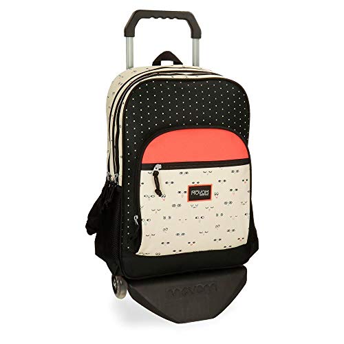 Mochila con carro Movom Wink Beig Doble Compartimento 44cm