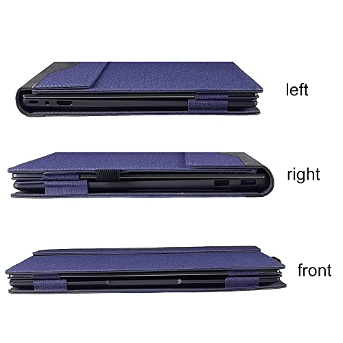 Maletín para portátil Dell Latitude 7455 14'' en cuero PU azul oscuro miniatura 6