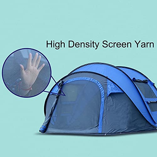 Carpa de camping automática para 3-4 personas, color amarillo miniatura 2