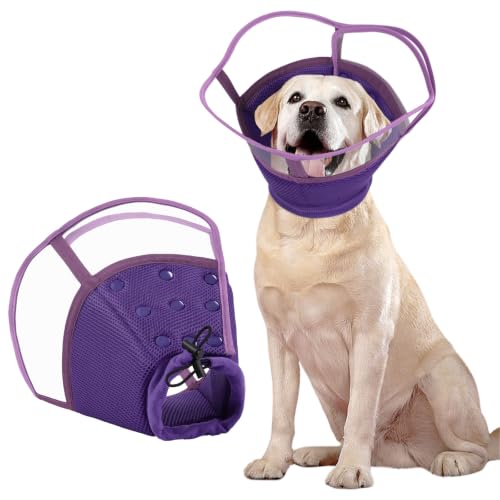 Image of Kuoser Dog Cone Collar After Surgery, Soft Cone for Dogs to Stop Licking, L