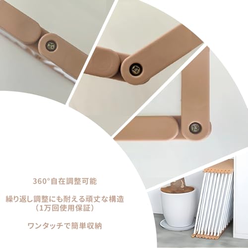 Yilucess ペットサークル【DIY可能】犬ゲージ 猫 ペットフェンス ドア付き 折りたたみ 組み立て簡単 工具不要 ダブルロック 脱走防止 犬用 多頭 中小型犬用 複数の組み合わせ 広げる 犬小屋 93cm*93cm*68cm の商品画像 3