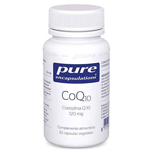 PURE ENCAPSULATIONS CoQ10 120 mg |Coenzima Q10 120 mg | Deportistas y personas que hacen ejercicio | Soporte cosmético | 30 cápsulas vegetales