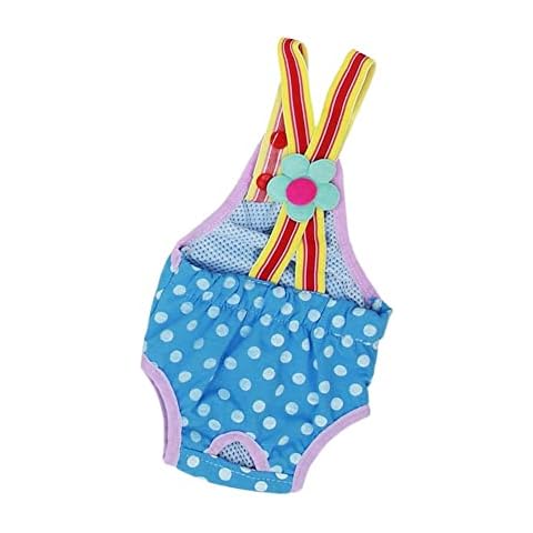 Washable Female Dog Diapers, Reusable Dog Nappies Belly Wrap, Adjustable Dog Season Pants for Puppy, Small, Medium Girl Dogs in Heat Period, Excitable Urination or Incontinence Cover