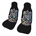 Fundas de asiento de coche, 2 unidades, protectores de asiento delantero, accesorios de ajuste universal, Illuminati Fatima Hamsa All Seeing Eye