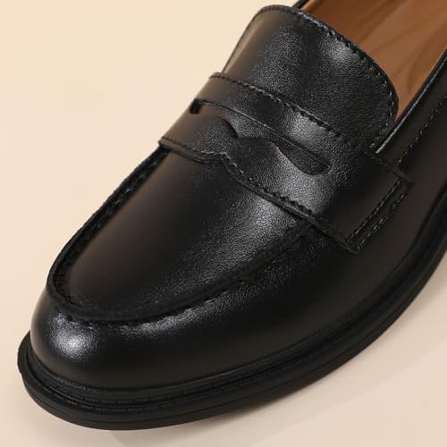 Image of Penny Loafers for Women Non Slip Work Shoes for Women's Loafers & Slip-Ons Ladies Business Casual Shoes Driving Flats